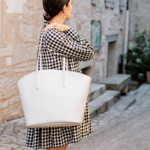 cabas Mimosa Alénore Blanc