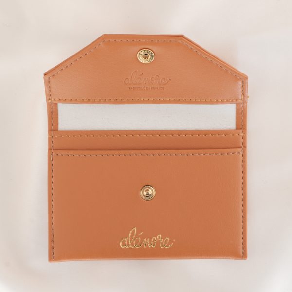 Porte-cartes Bouton d’or camel