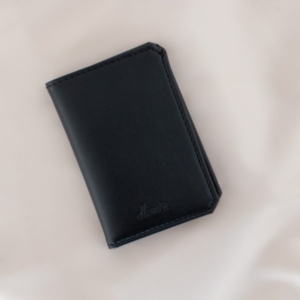 Porte-cartes Hibiscus noir