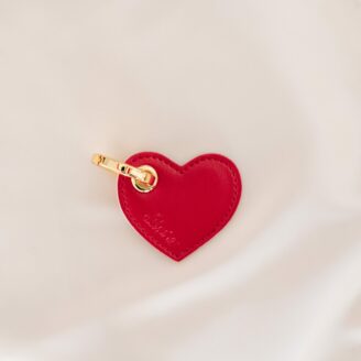 Porte-clés coeur rouge - rose