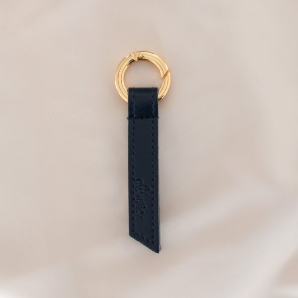 Porte-clés ruban marine