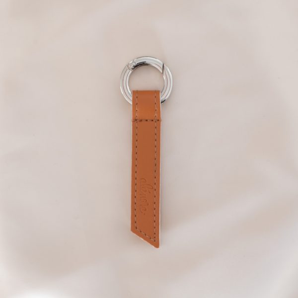 Porte-clés ruban camel