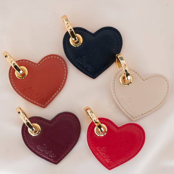 Porte-clés coeur terracotta