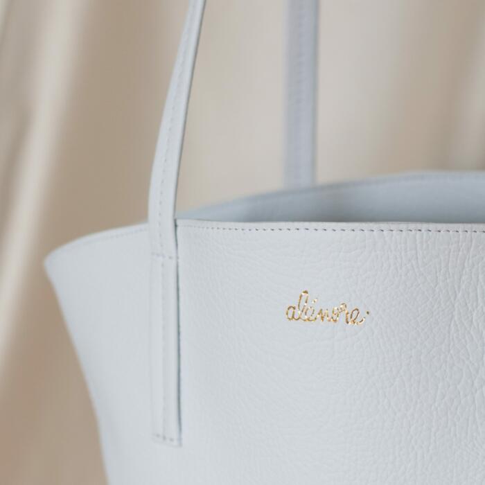 Cabas Mini Mimosa Blanc Alénore maroquinerie végétale végane made in France