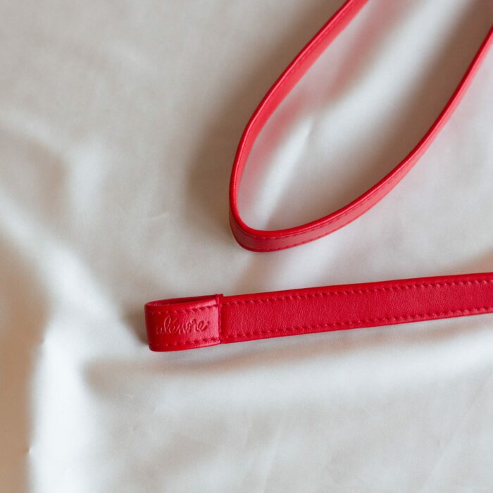 Bandoulières Rouge Alénore Maroquinerie Végane et végétale made in France