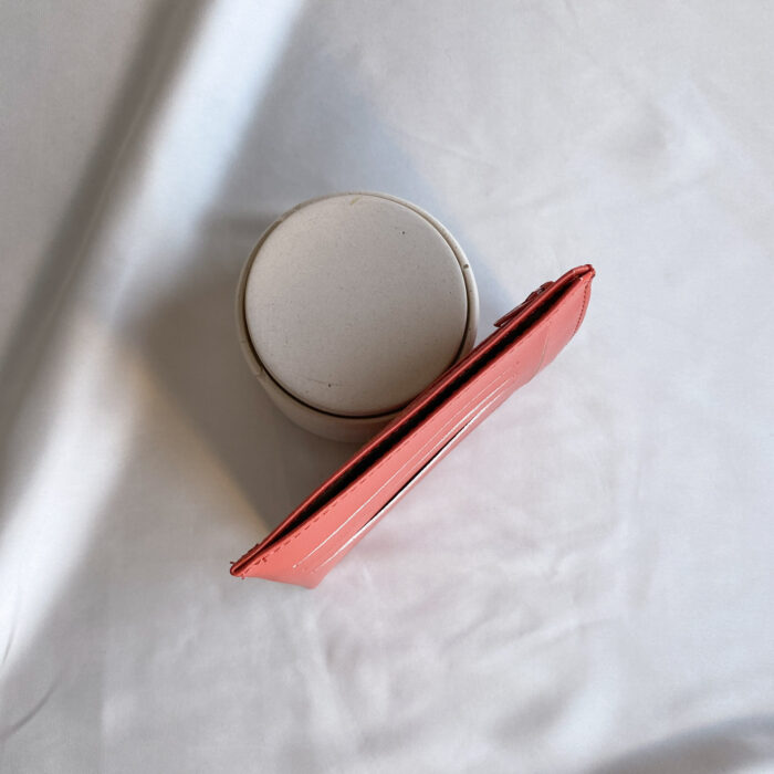 Alénore Maroquinerie végétale et végane fabriquée en France Portefeuille compact jasmin coloris Terracotta dessus