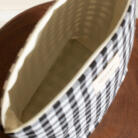 Pochette tissu Trapèze vichy Alénore Maroquinerie Int