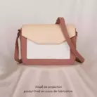 Maxi Pâquerette Vieux Rose, sac végane en toile végétale fabriqué en France – Alénore