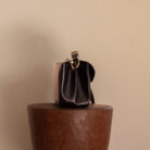 Côté du Maxi Pâquerette Noir et croco sac végane en toile végétale fabriqué en France – Alénore