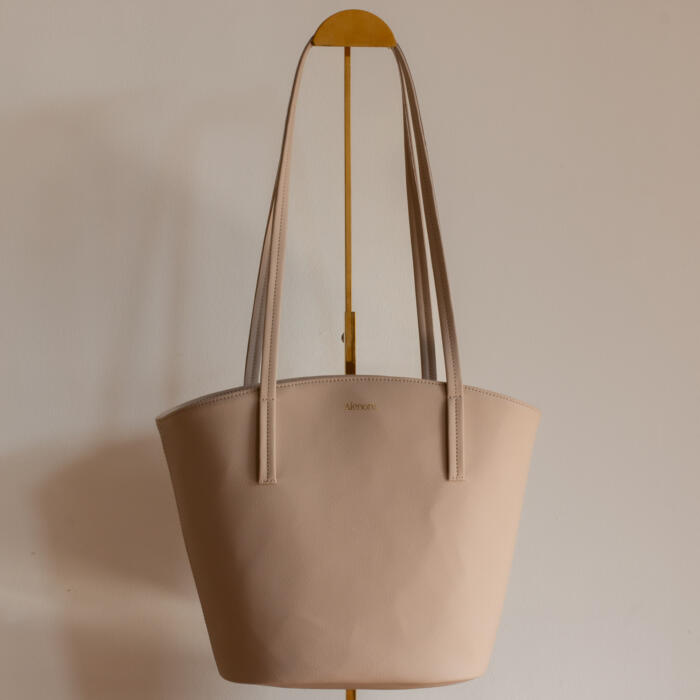 Mini Mimosa Latté sac végane en toile végétale fabriqué en France – Alénore